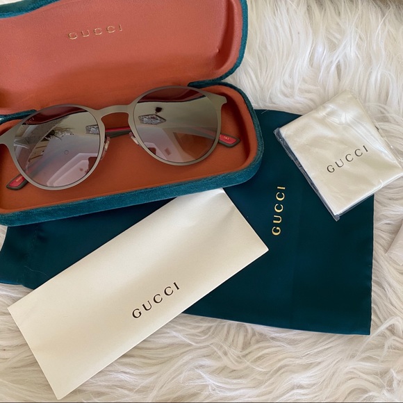 Authentic Gucci 52 mm retro round sunglasses - Picture 7 of 14